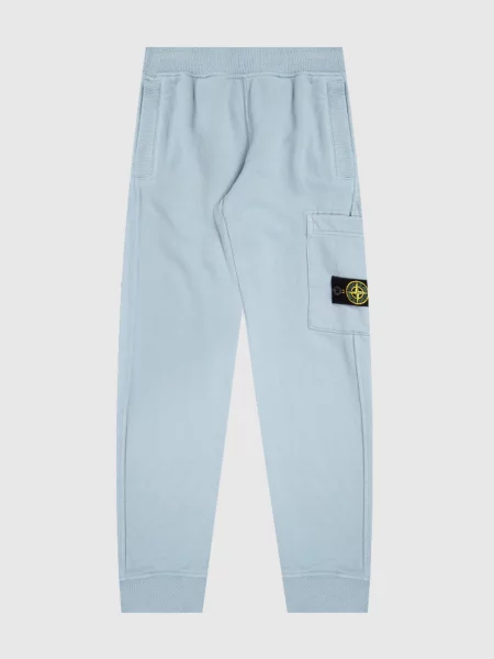 Дитячі джогери з логотипом Stone Island блакитні
