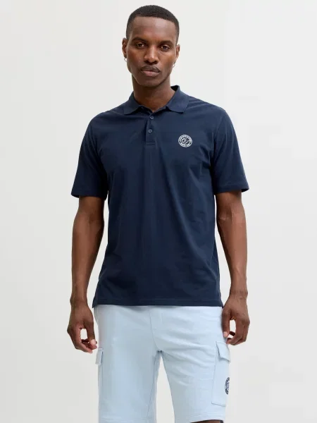 JACK & JONES Tricou JJALLIANCE bleumarin