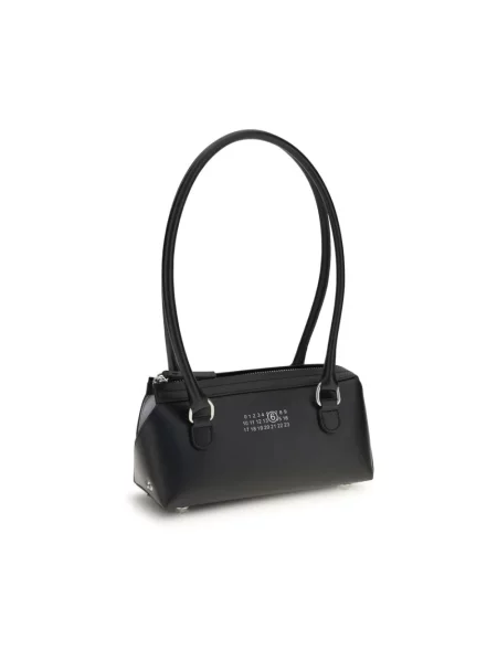 Torebka bagietka Mm6 Maison Margiela skórzana czarna