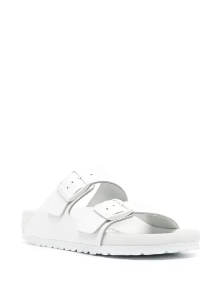 Klapki Birkenstock skórzane białe