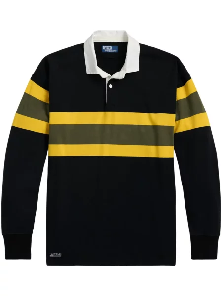 Kurtka jeansowa Polo Ralph Lauren z przetarciami wełniana ocieplana niebieska