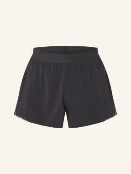 Lululemon Szorty Treningowe 2 W 1 Fast And Free Split schwarz czarne