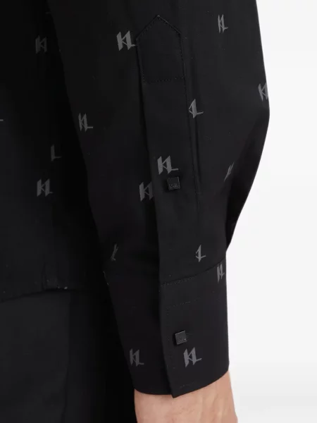 Cămașă Karl Lagerfeld cu autograf negru