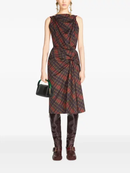 Rochie Dries Van Noten drapată negru