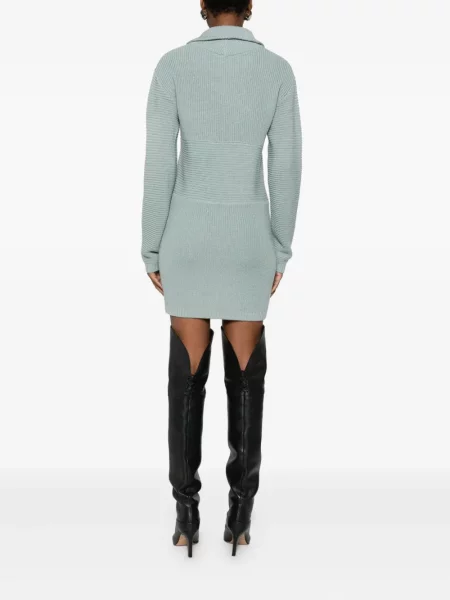 Rochie Patrizia Pepe tricotate de costum verde