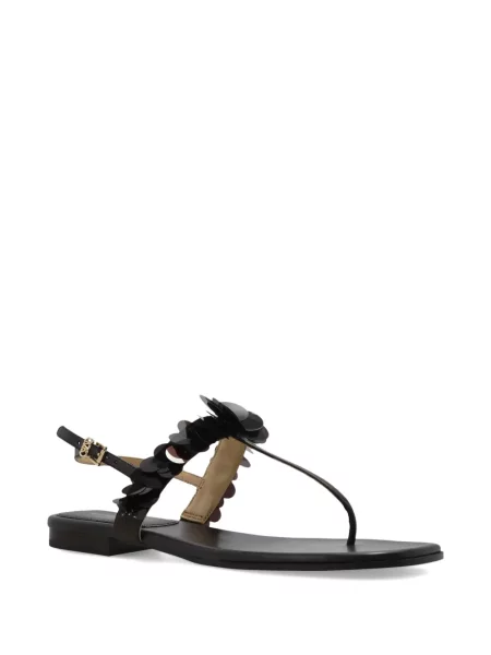Květinové sandály Michael Michael Kors černé