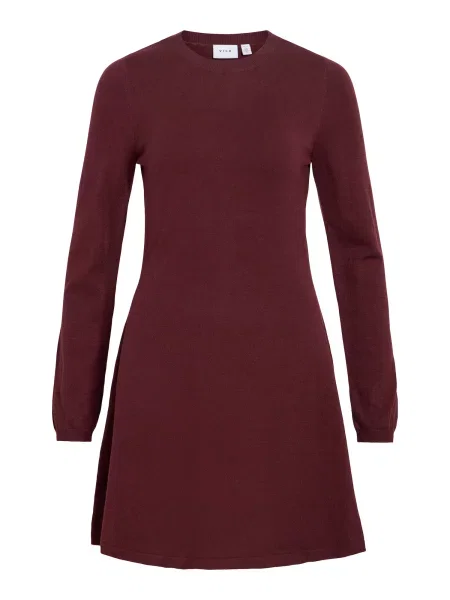 VILA Rochie VIComfy burgundy roșu