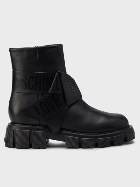Шкіряні Черевики Moschino чорний