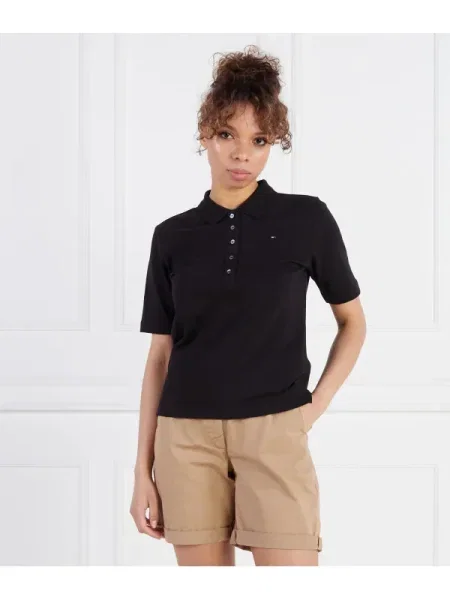 Tommy Hilfiger Polo PIQUE | negru