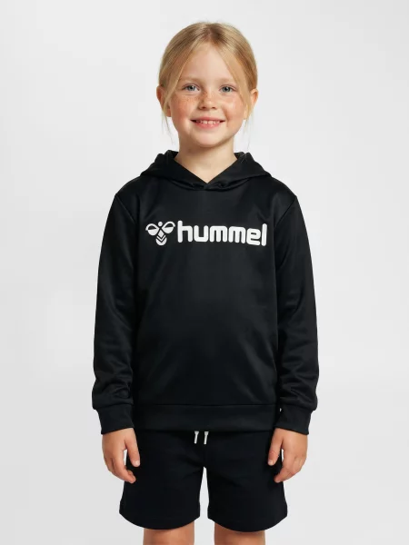 Bluza z kapturem dla dzieci Hummel hmlLOGO czarna