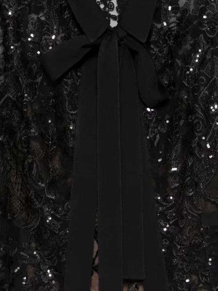 Flitteres felső Elie Saab fekete