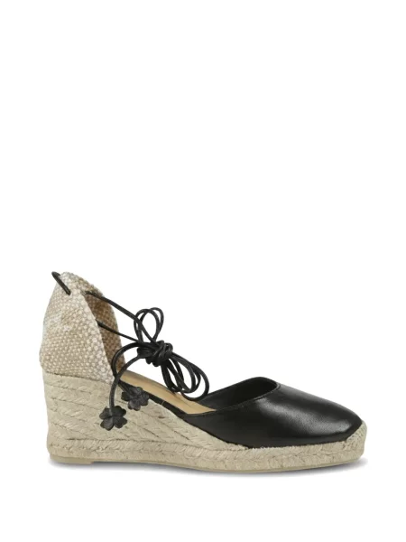 Espadrile Castaner cu pană negru