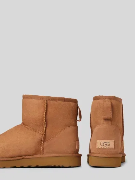 Botki Ugg skórzane klasyczne brązowe