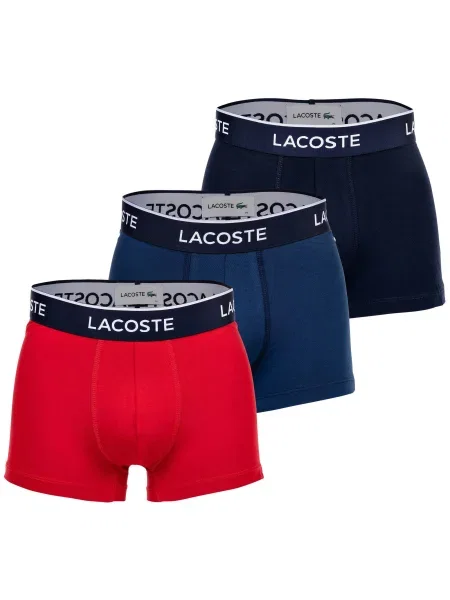 LACOSTE Boxeralsók tengerészkék / kobaltkék / piros fehér