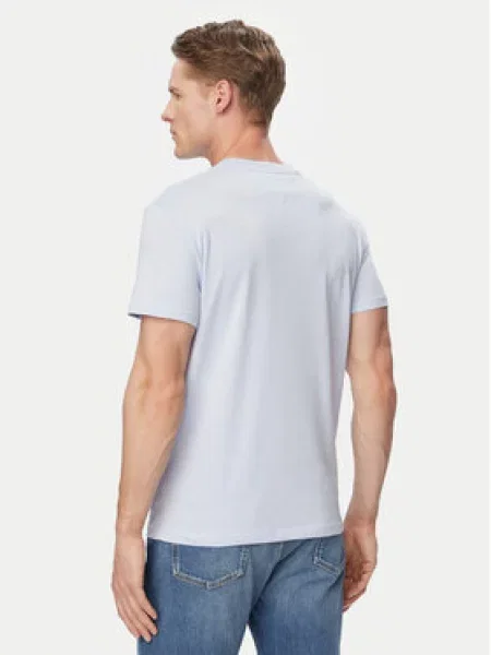 Tommy Jeans Majica Linear Chest Svetlo modra