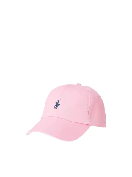 Czapka z wyhaftowanym logo Polo Ralph Lauren różowa