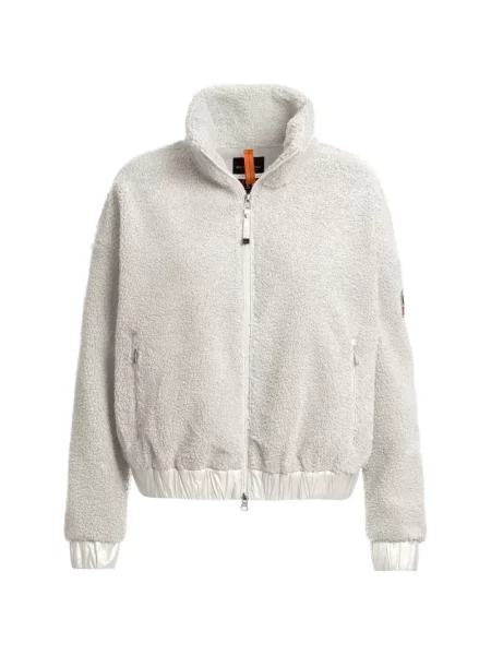 Geacă Parajumpers din fleece alb