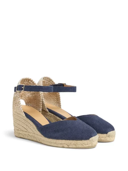 Espadrile Castaner cu pană albastru
