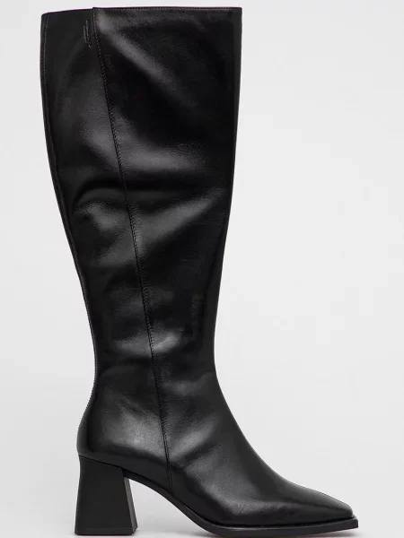 Кожени ботуши Vagabond Shoemakers дамски с висок черно