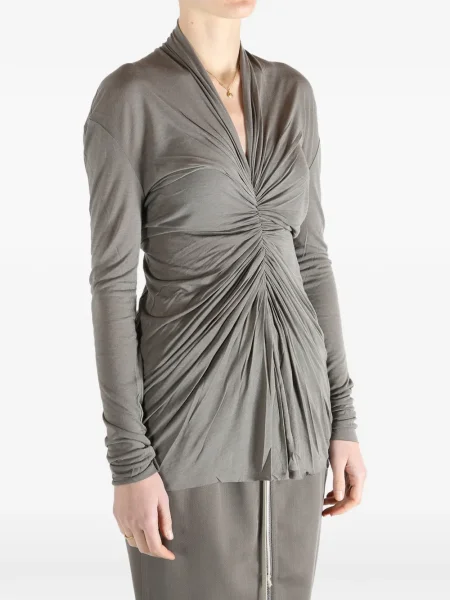 Top Rick Owens drapat gri