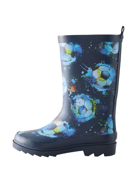 Next Cizme de cauciuc bleumarin / albastru aqua / galben / murdar alb