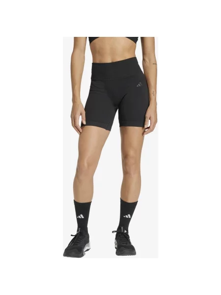 Krótkie legginsy adidas Workout Essentials Knit Scrunch S czarny