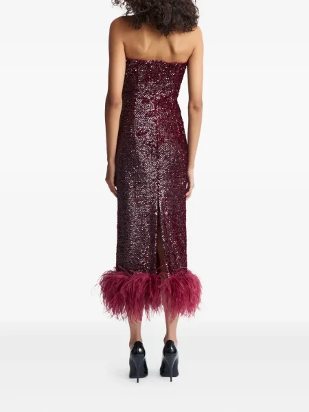 Rochie midi 16arlington până la genunchi de costum roșu