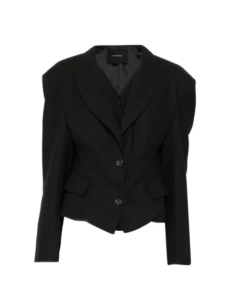 Sacou Pushbutton negru