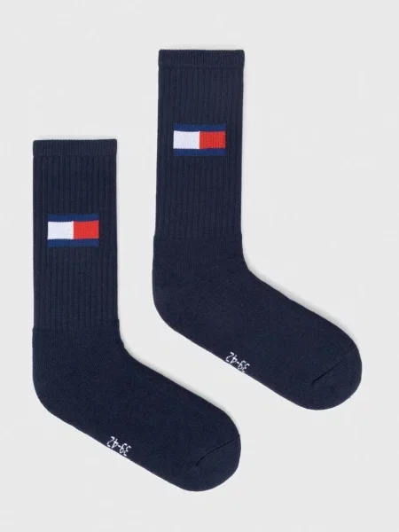 Tommy Jeans Дълги чорапи тъмносин