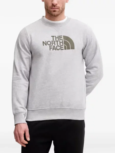 Hanorac crewneck The North Face cu imagine cu decolteu rotund gri