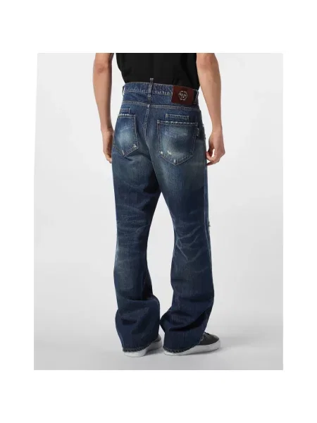 Jeansy Philipp Plein niebieskie