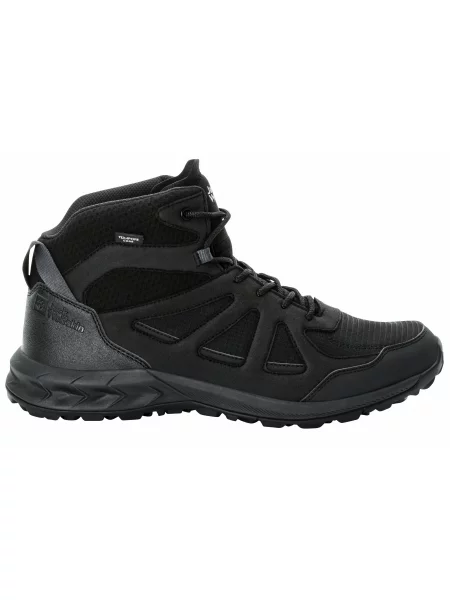 Черевики Jack Wolfskin Woodland 2 Texapore Mid синтетичний чорний
