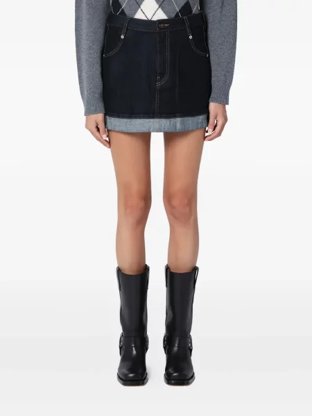 Fusta mini Semicouture albastru