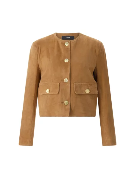 Kurtka skórzana Arma brązowa