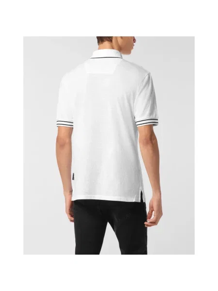 Koszulka polo Philipp Plein żakardowa biała