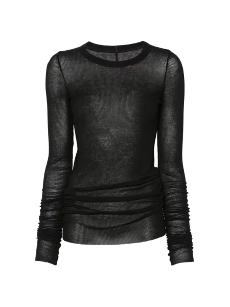 Kötött hosszú póló Rick Owens fekete