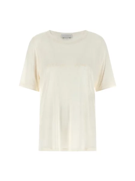 Koszulka Stella Mccartney z koralikami biała