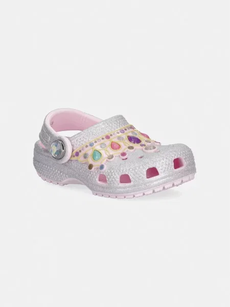 Crocs шльопанці із закритими пальцями дитячі CLASSIC IAM PRINCESS CLOG T