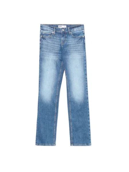 Cropp Джинси slim з вареним ефектом синій