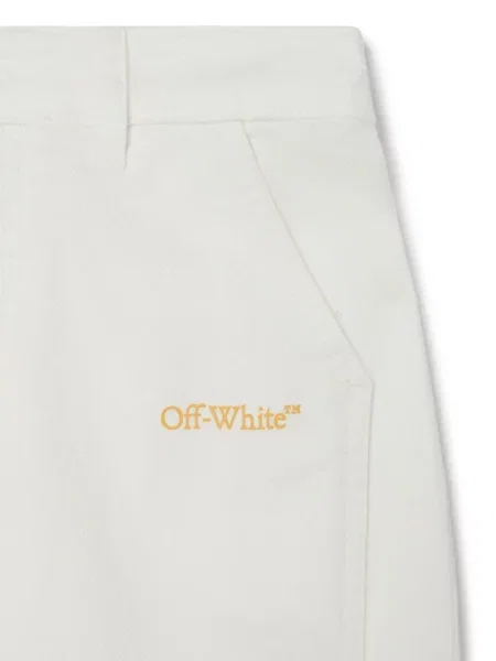 Spodnie dziecięce Off-white białe
