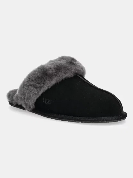 Semišové papuče UGG Scuffette II černé