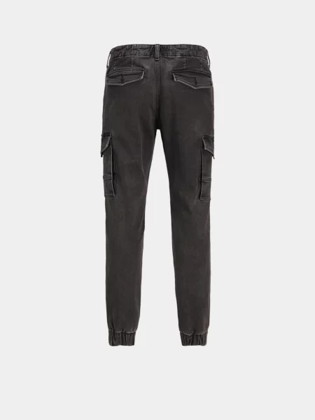 Завужені джинси JACK & JONES льон/віскоза чорний