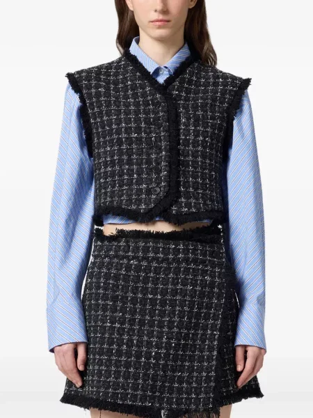 Bouclé geacă Msgm negru