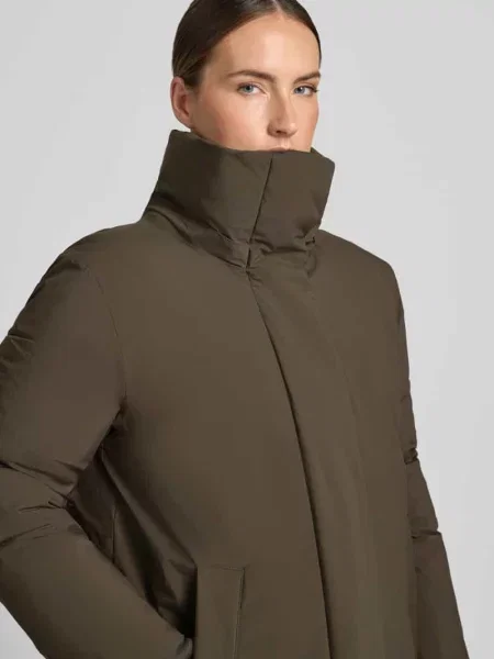 Parka o kroju relaxed fit z kołnierzem z kapturem Marc O'polo oliwkowa