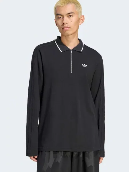 Tricou polo Adidas Originals negru