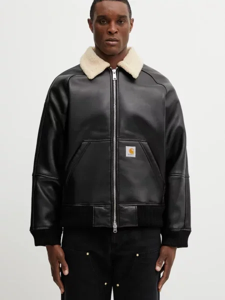 Carhartt WIP geacă Shepton Jacket de tranziție oversize negru