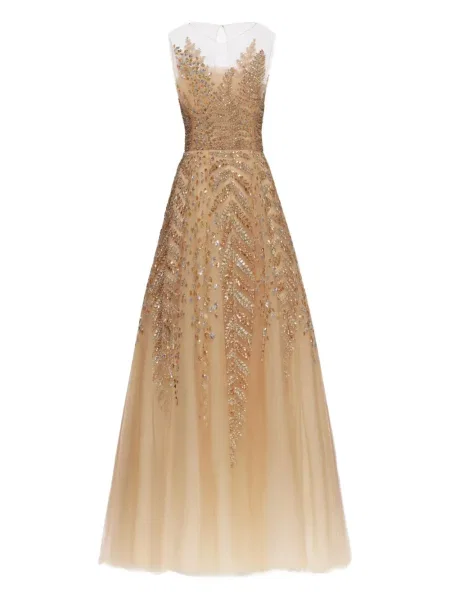 Rochie midi Oscar De La Renta din tul până la genunchi