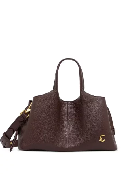 Geanta crossbody Coccinelle din piele maro