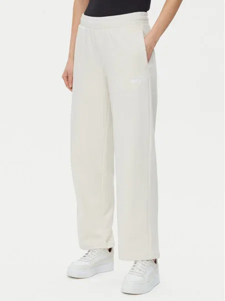 Puma Pantaloni trening Ess Small No. 1 Logo Straight Fit bej