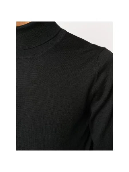 Sweter La Fileria wełniany czarny